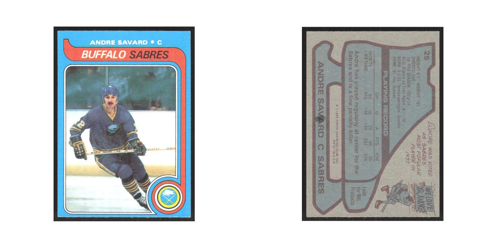 1979 Topps Andre Savard Buffalo Sabres #25