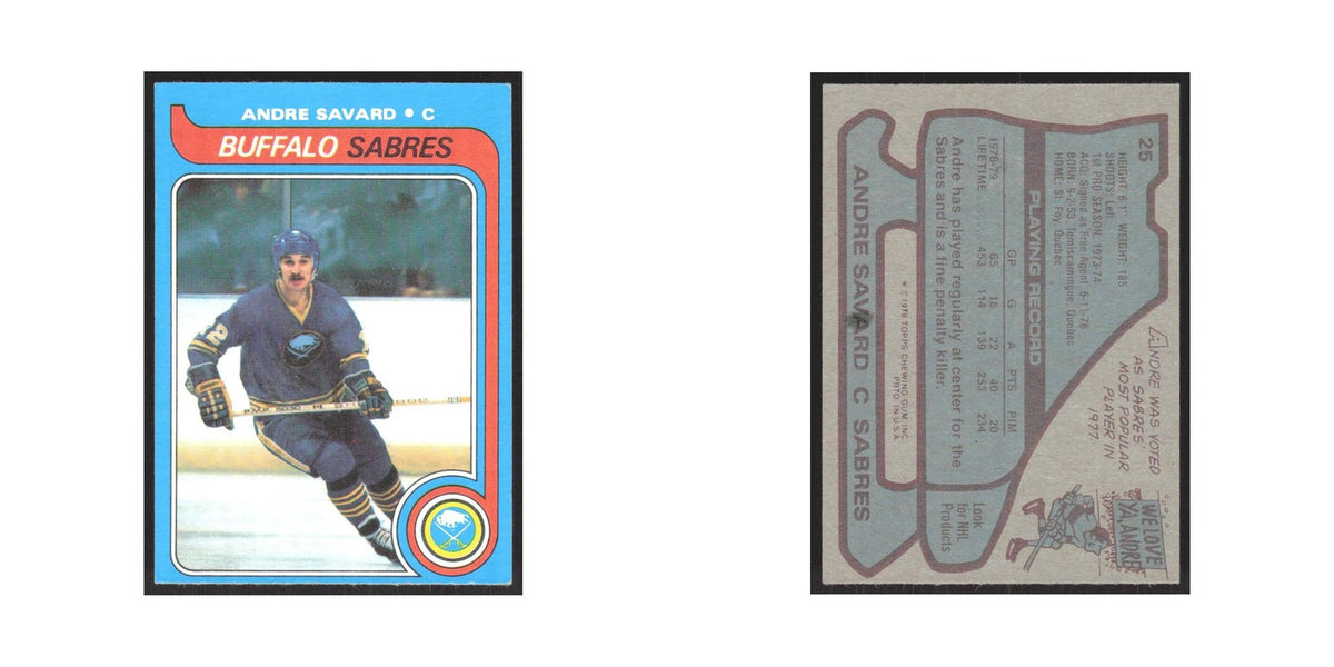1979 Topps Andre Savard Buffalo Sabres #25