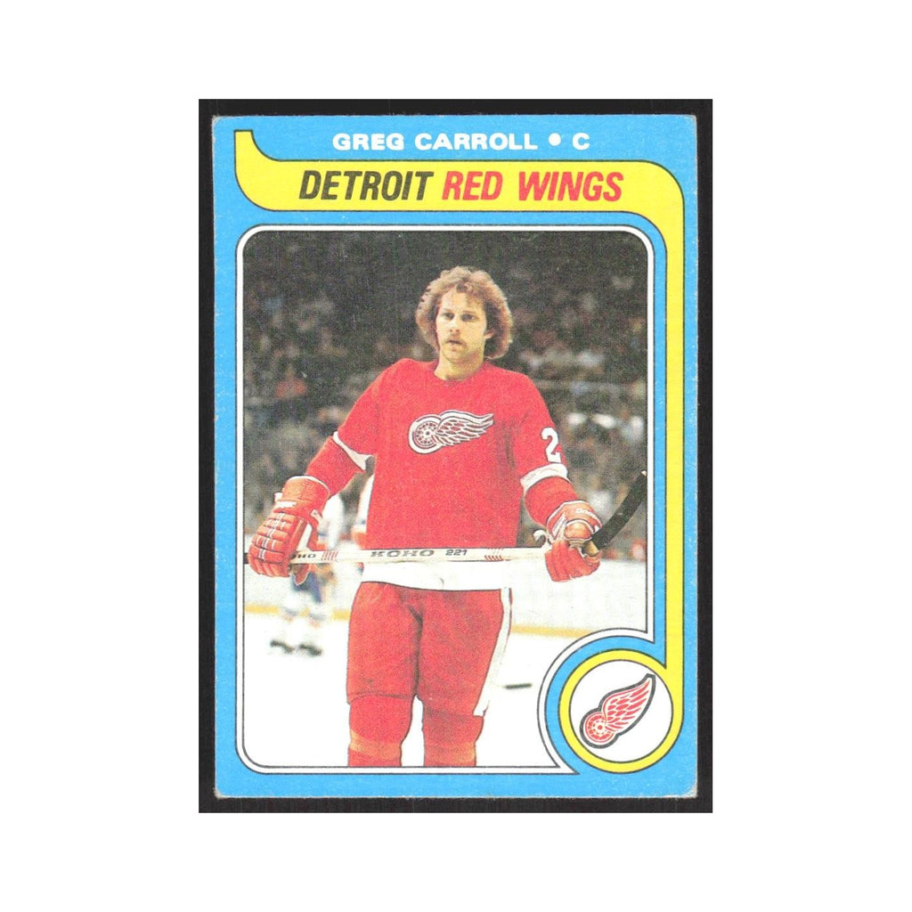 1979 Topps Greg Carroll RC Detroit Red Wings #184