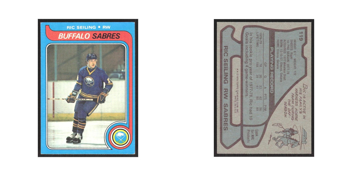 1979 Topps Ric Seiling Buffalo Sabres #119