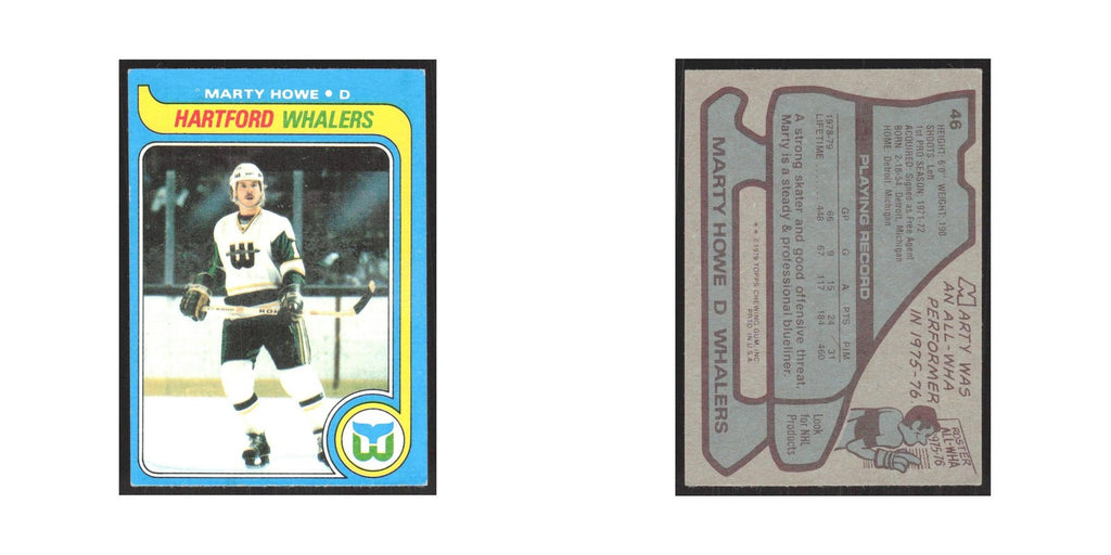 1979 Topps Marty Howe Hartford Whalers #46