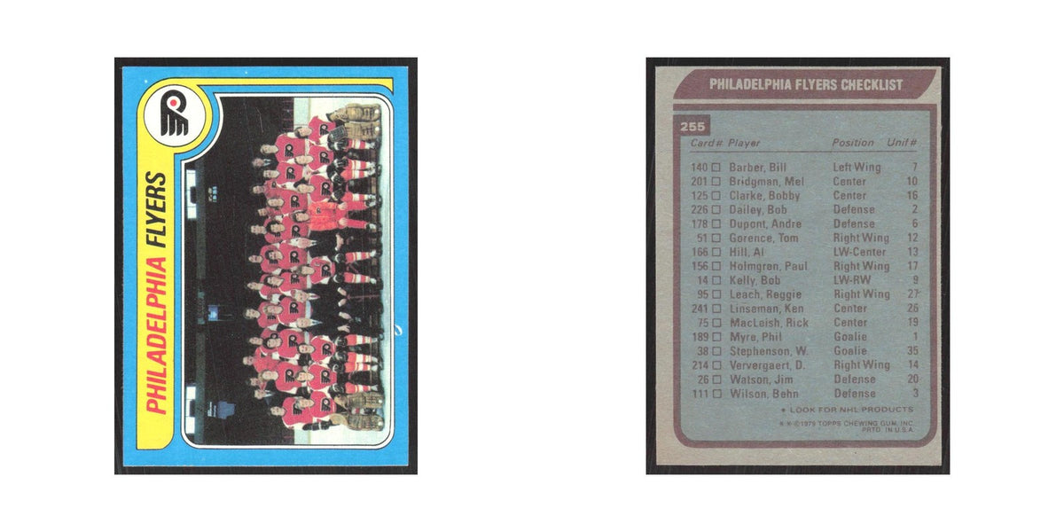 1979 Topps Philadelphia Flyers Team Philadelphia Flyers #255