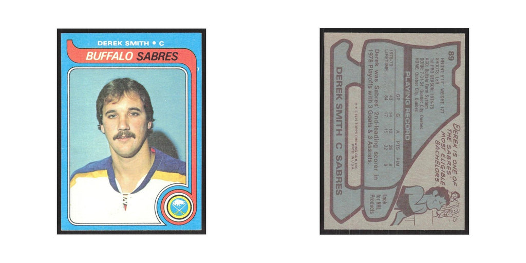 1979 Topps Derek Smith Buffalo Sabres #89