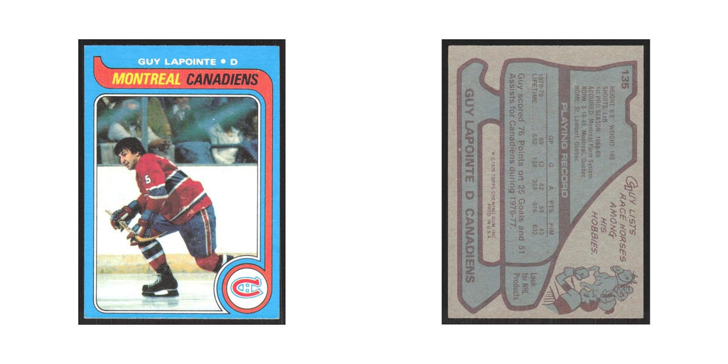 1979 Topps Guy Lapointe Montreal Canadiens #135