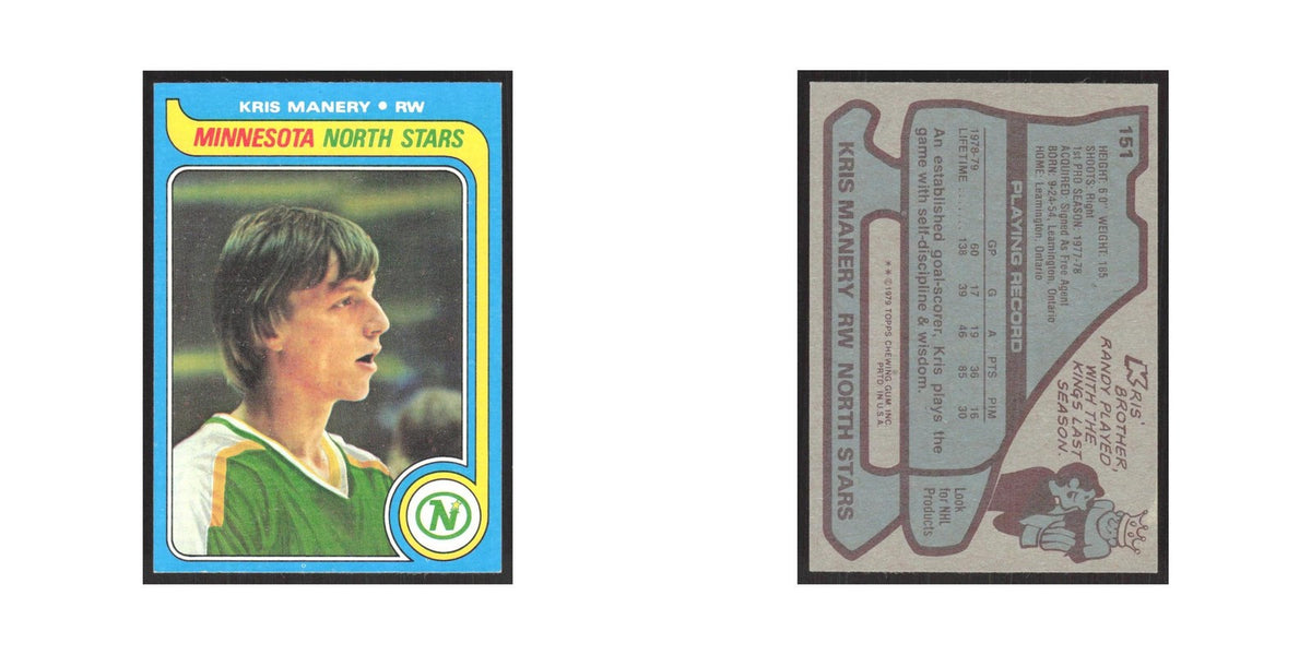 1979 Topps Kris Manery Minnesota North Stars #151