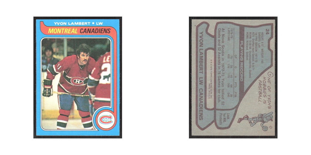 1979 Topps Yvon Lambert Montreal Canadiens #24