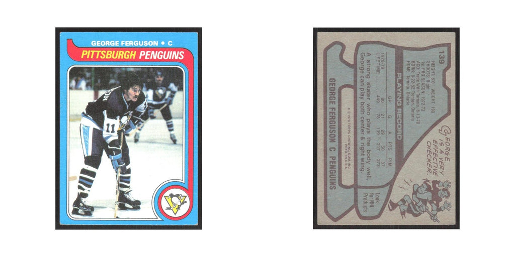 1979 Topps George Ferguson Pittsburgh Penguins #139