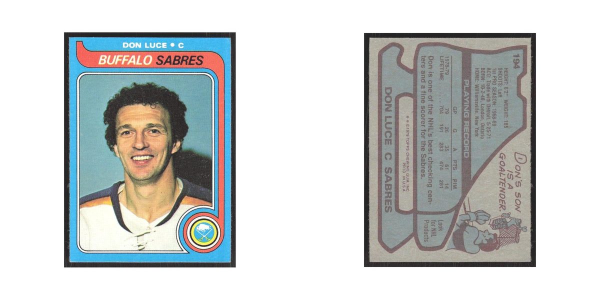 1979 Topps Don Luce Buffalo Sabres #194