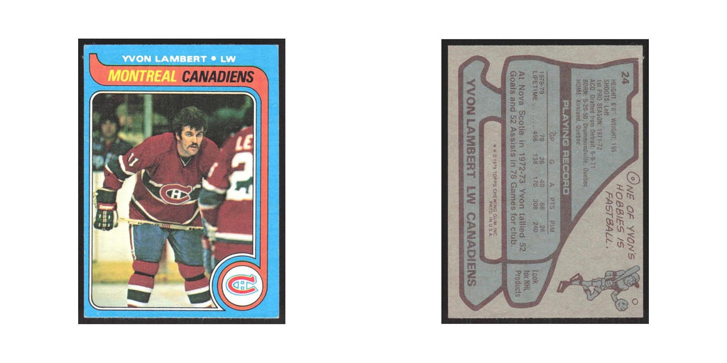 1979 Topps Yvon Lambert Montreal Canadiens #24