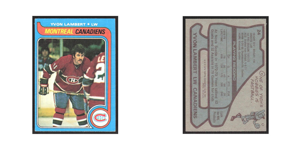 1979 Topps Yvon Lambert Montreal Canadiens #24