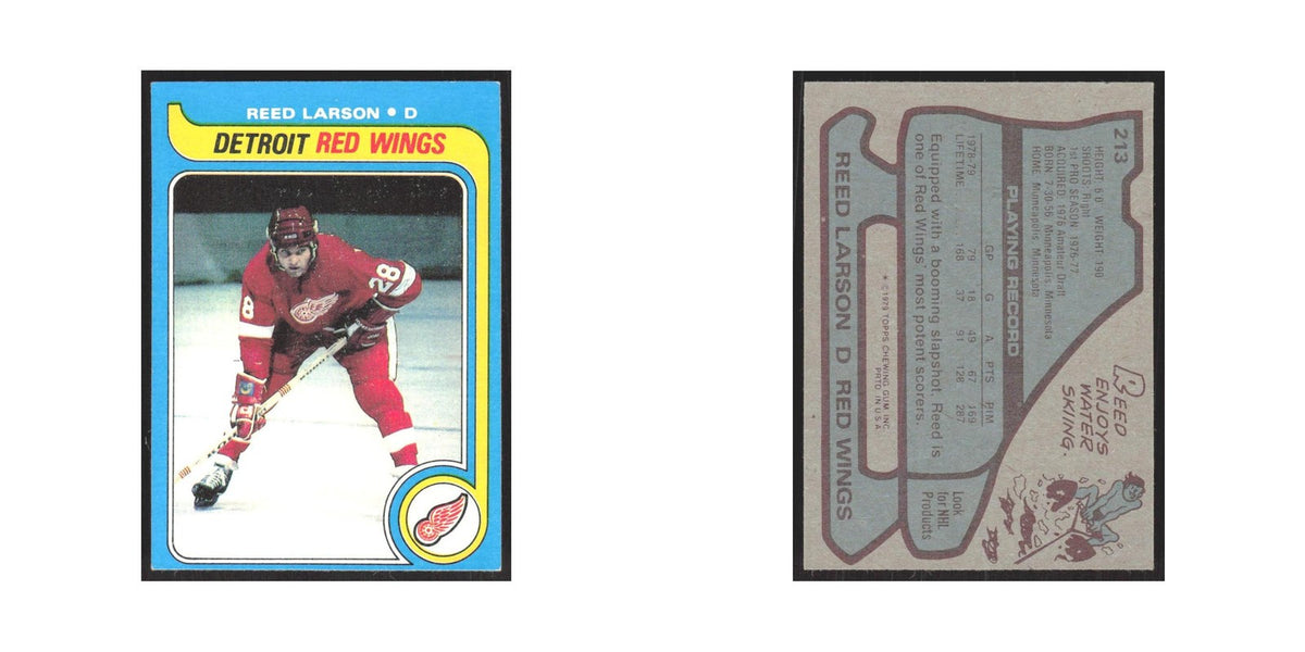 1979 Topps Reed Larson Detroit Red Wings #213