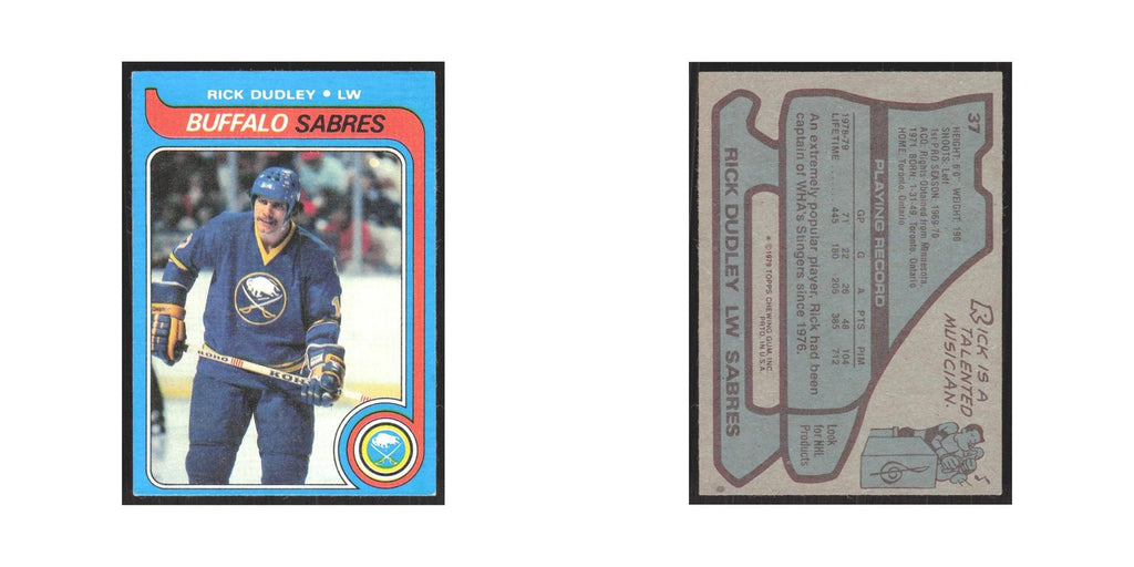 1979 Topps Rick Dudley Buffalo Sabres #37