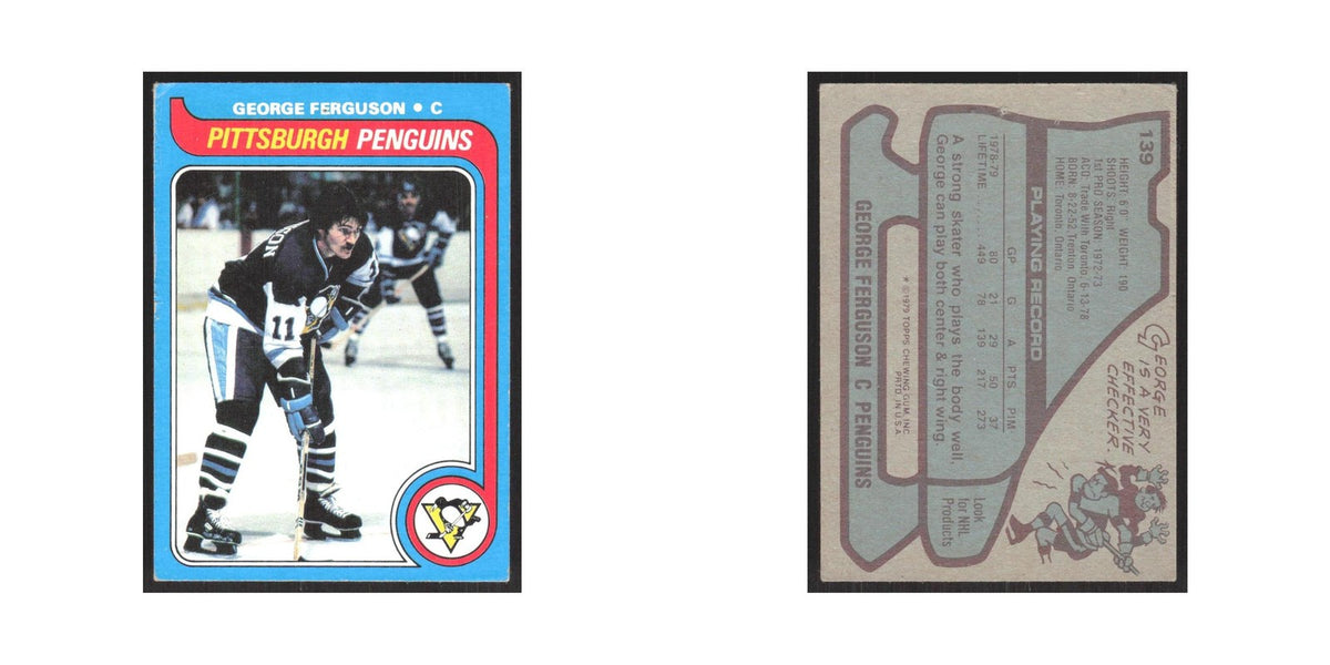 1979 Topps George Ferguson Pittsburgh Penguins #139