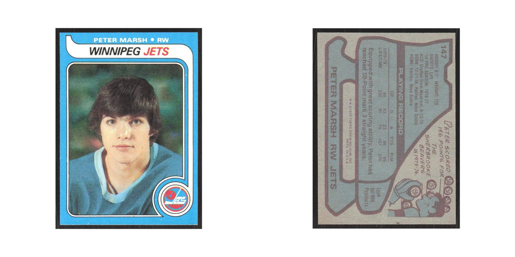 1979 Topps Peter Marsh RC Winnipeg Jets #147