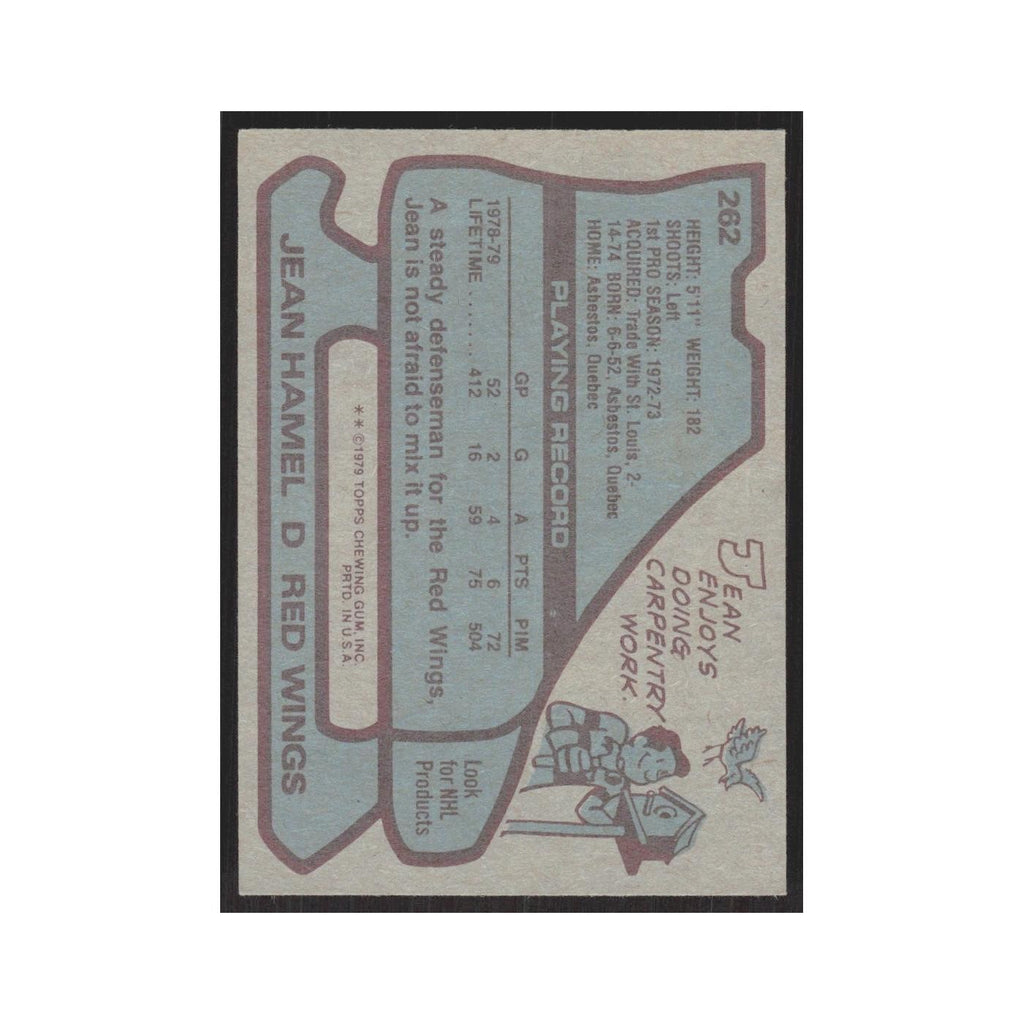 1979 Topps Jean Hamel Detroit Red Wings #262