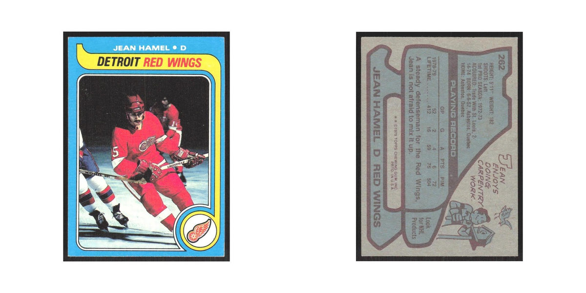 1979 Topps Jean Hamel Detroit Red Wings #262
