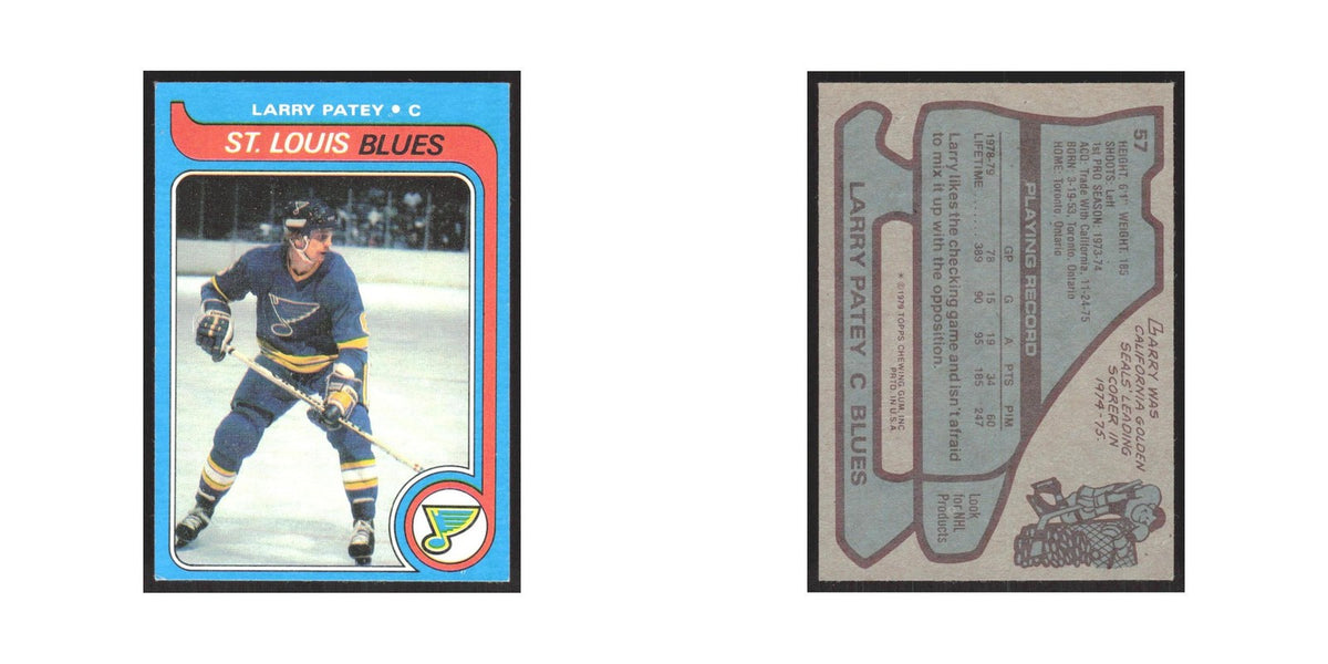1979 Topps Larry Patey St. Louis Blues #57