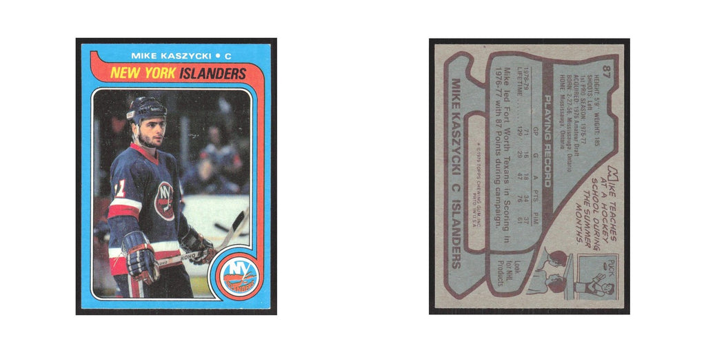 1979 Topps Mike Kaszycki New York Islanders #87