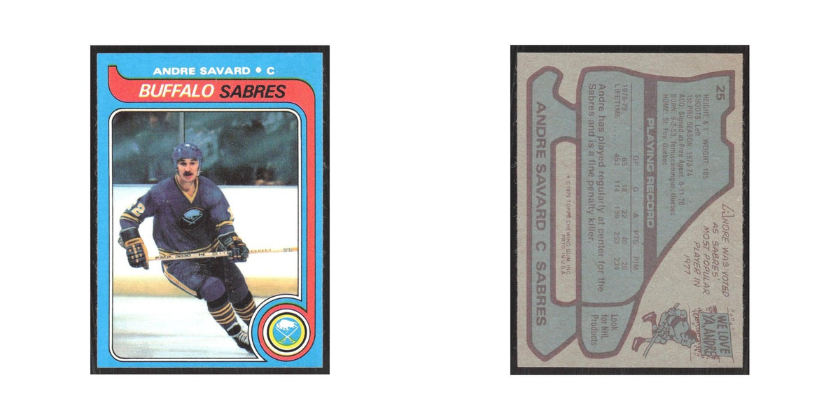 1979 Topps Andre Savard Buffalo Sabres #25