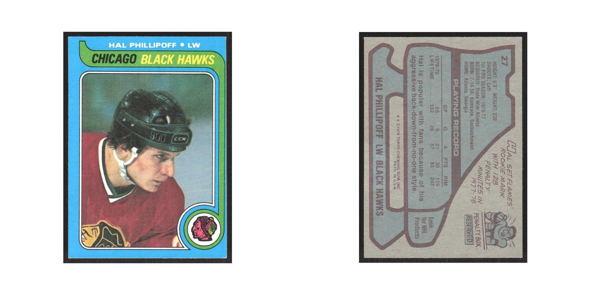 1979 Topps Hal Phillipoff Chicago Blackhawks #6