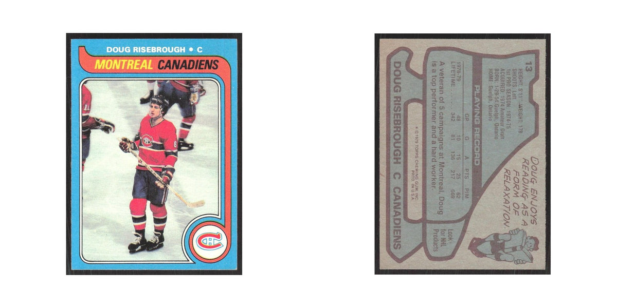 1979 Topps Doug Risebrough Montreal Canadiens #13