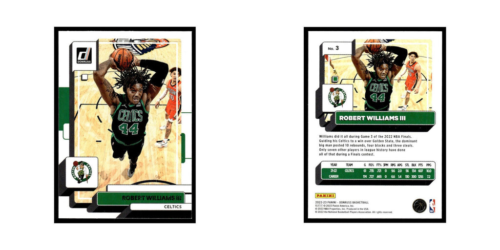 Robert Williams III 2022 Donruss #3 Boston Celtics Basketball Card NM