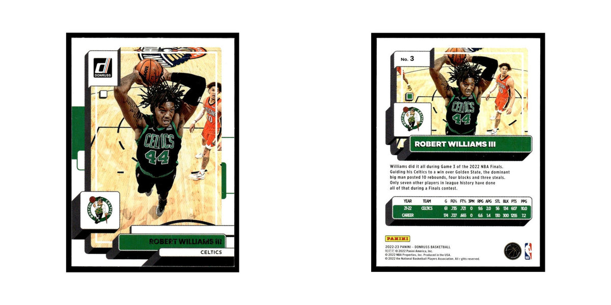 Robert Williams III 2022 Donruss #3 Boston Celtics Basketball Card NM