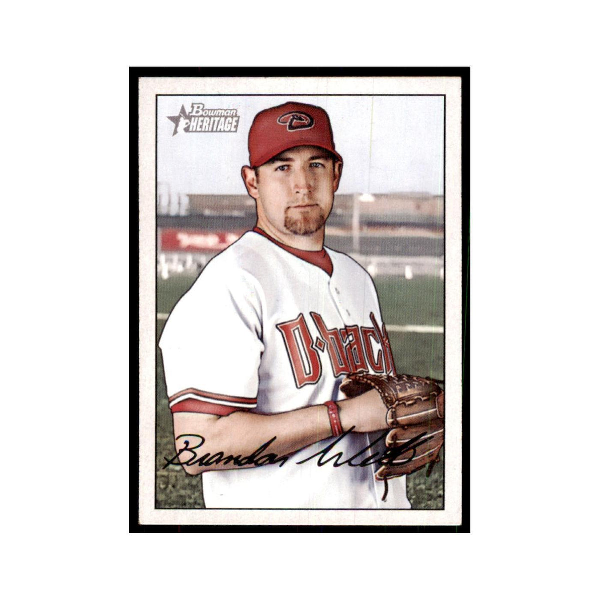 2007 Bowman Heritage Brandon Webb Baseball Cards #15