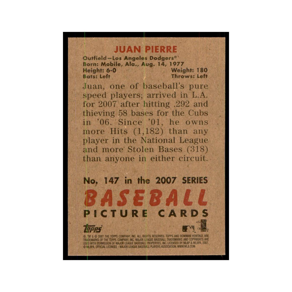 2007 Bowman Heritage Juan Pierre Baseball Cards #147