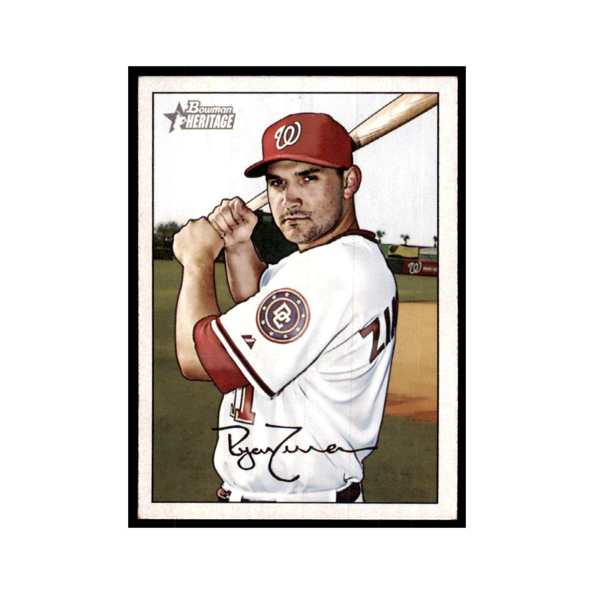 2007 Bowman Heritage Ryan Zimmerman Baseball Cards #189
