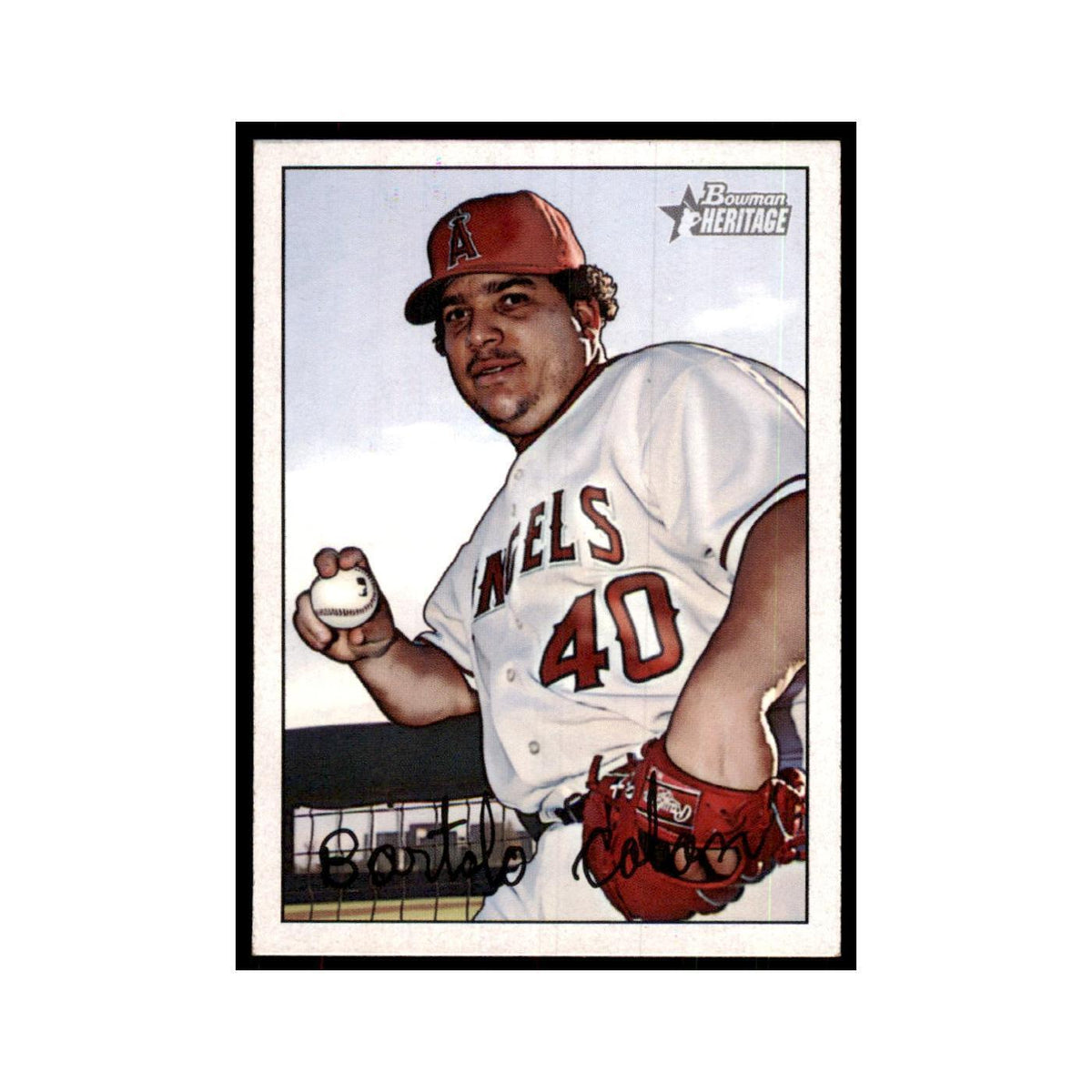 2007 Bowman Heritage Bartolo Colon Baseball Cards #54