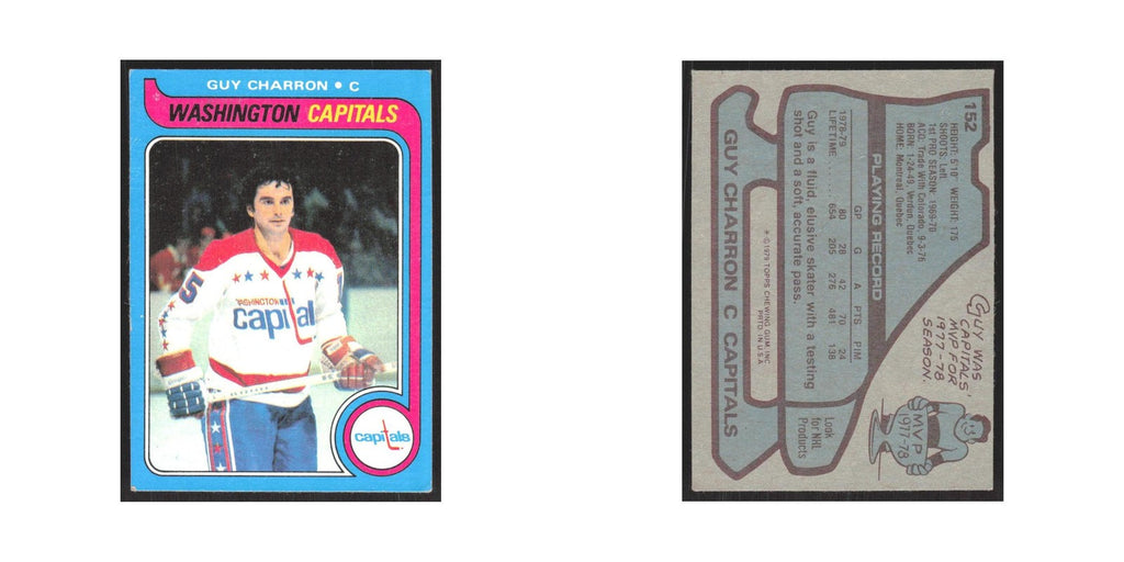 1979 Topps Guy Charron Washington Capitals #152