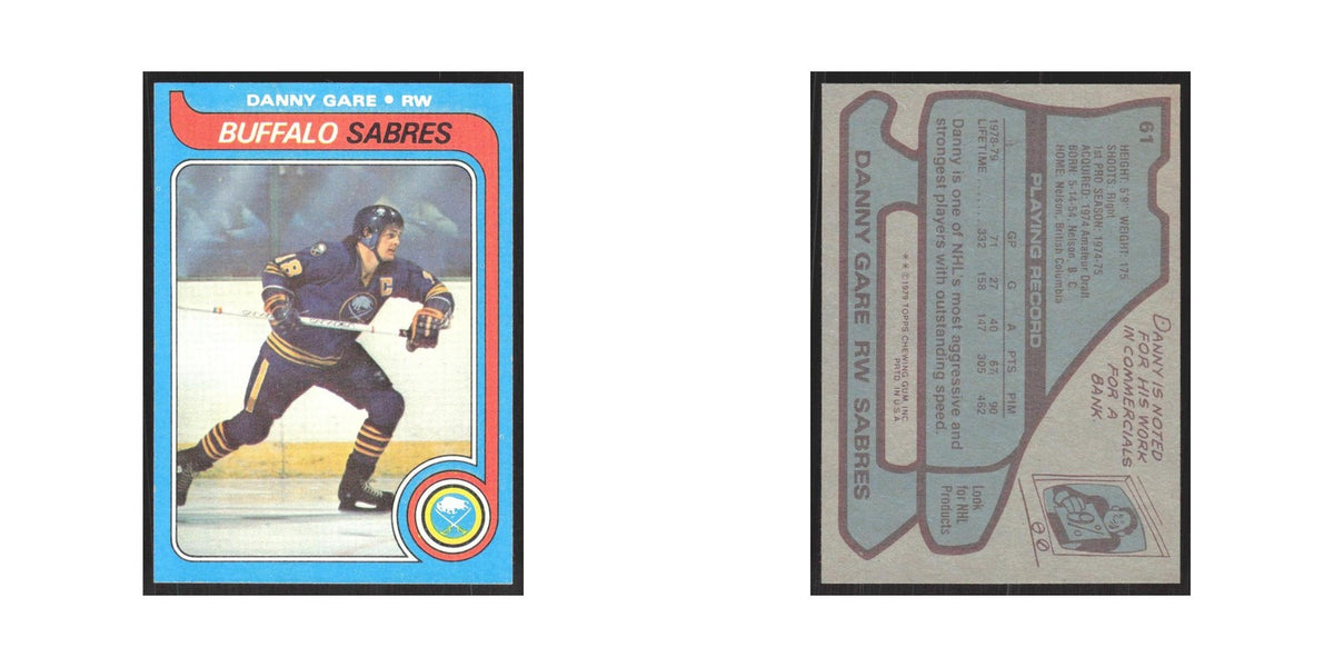 1979 Topps Danny Gare Buffalo Sabres #61