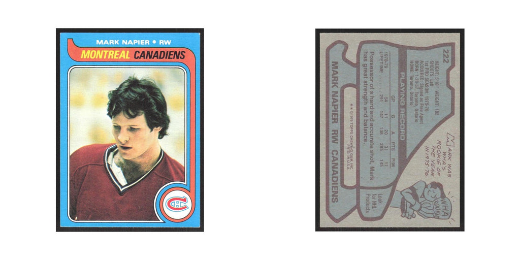 1979 Topps Mark Napier Montreal Canadiens #222