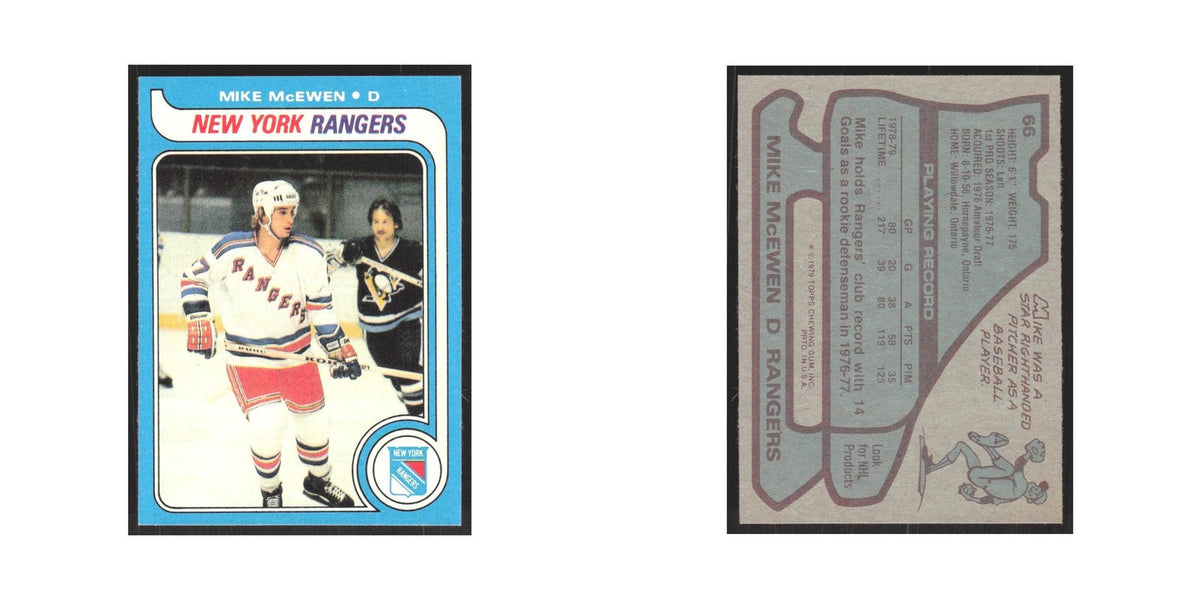 1979 Topps Mike McEwen New York Rangers #66