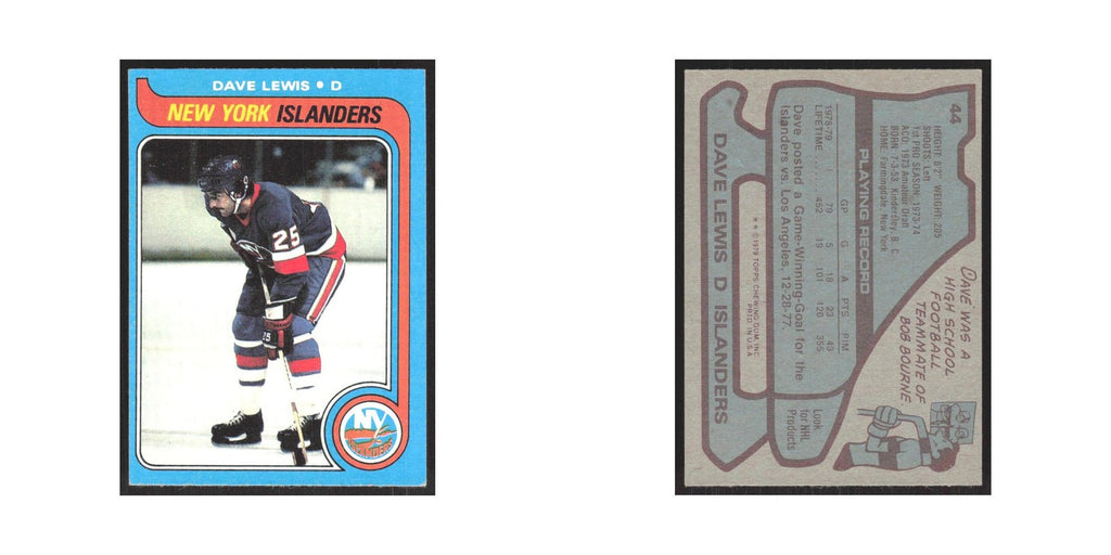 1979 Topps Dave Lewis New York Islanders #44