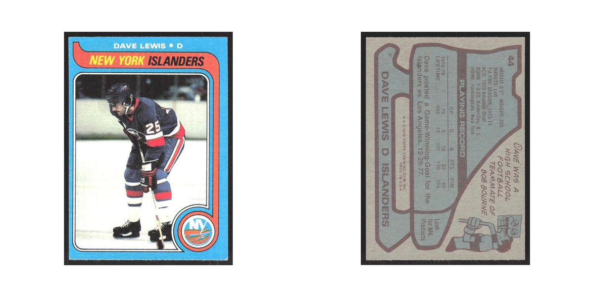 1979 Topps Dave Lewis New York Islanders #44
