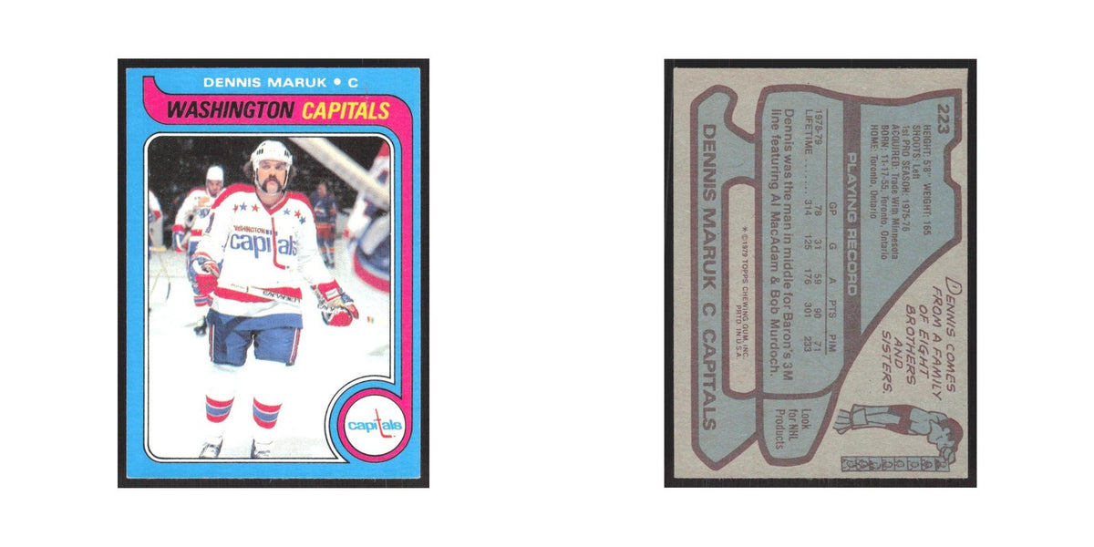 1979 Topps Dennis Maruk Washington Capitals #223