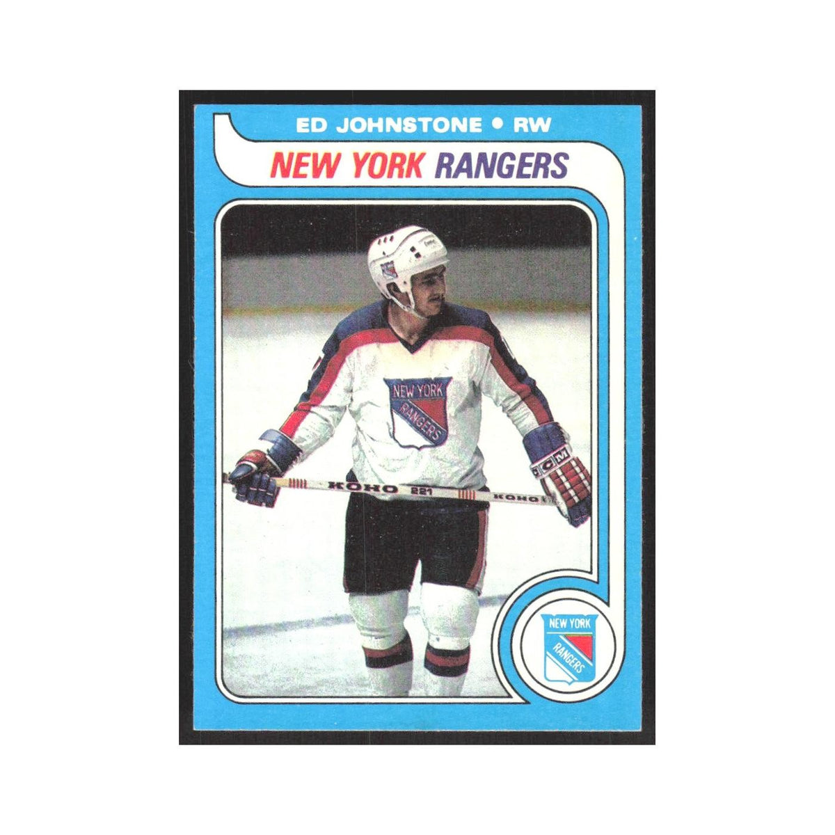 1979 Topps Ed Johnstone RC New York Rangers #179