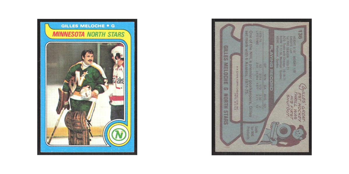 1979 Topps Gilles Meloche Minnesota North Stars #136