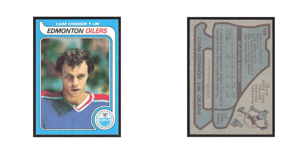 1979 Topps Cam Connor Edmonton Oilers #138