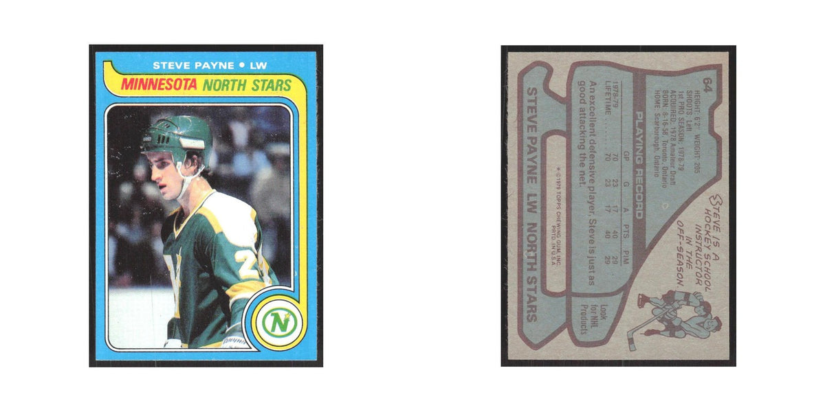 1979 Topps Steve Payne RC Minnesota North Stars #64