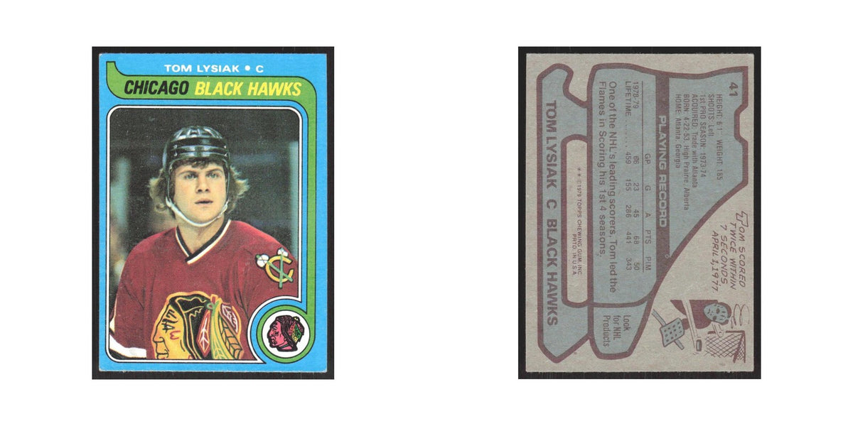1979 Topps Tom Lysiak Chicago Blackhawks #41