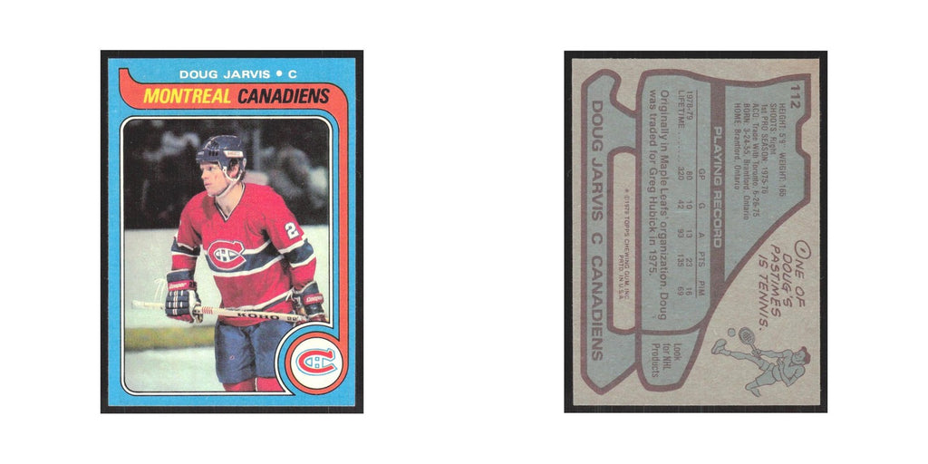 1979 Topps Doug Jarvis Montreal Canadiens #112