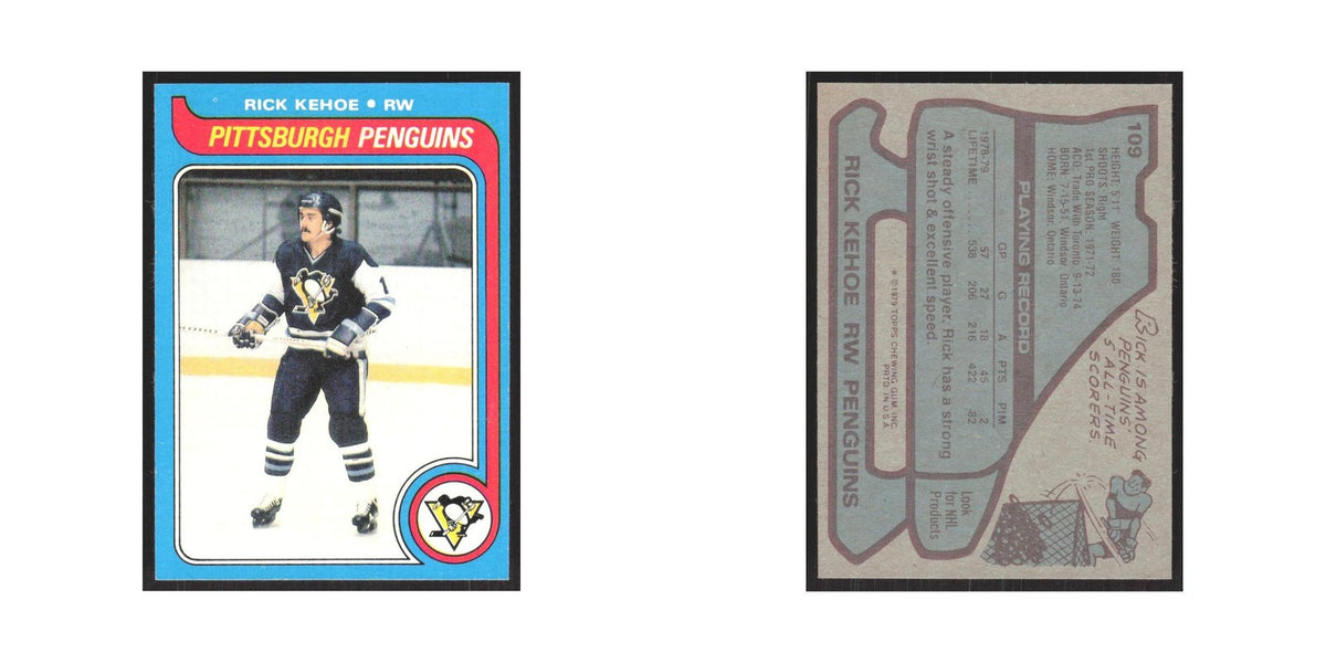 1979 Topps Rick Kehoe Pittsburgh Penguins #109