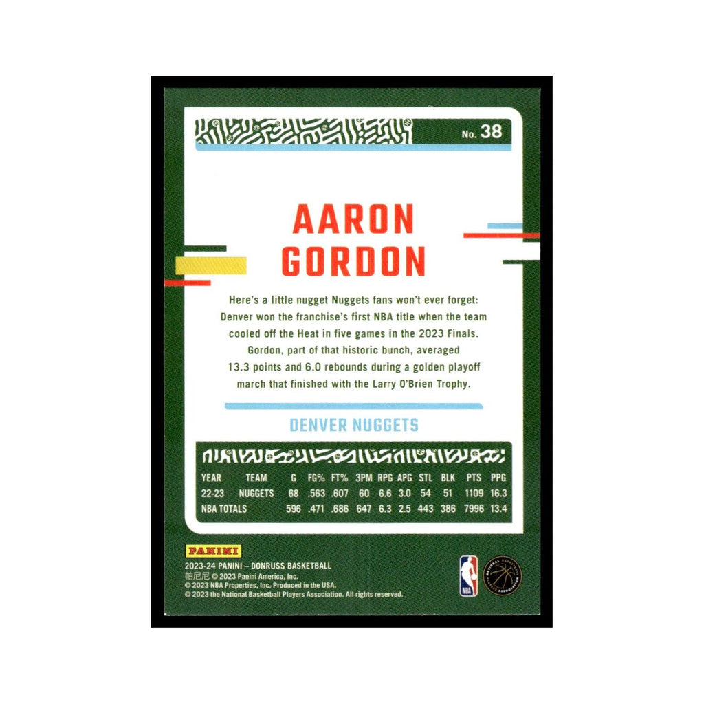 Aaron Gordon 2023 Donruss #38 Denver Nuggets Basketball Card NM