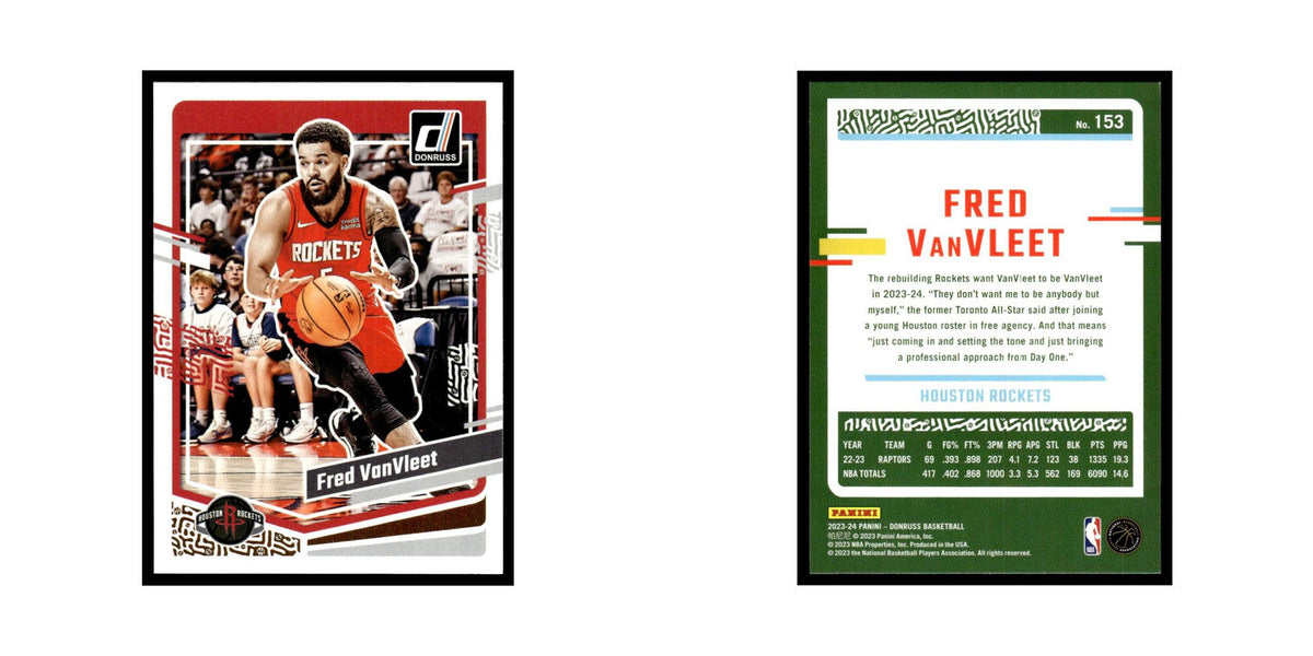 Fred VanVleet 2023 Donruss #153 Houston Rockets Basketball Card NM