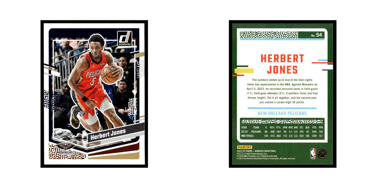 Herbert Jones 2023 Donruss #54 New Orleans Pelicans Basketball Card NM