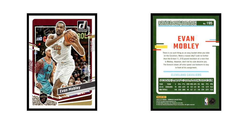 Evan Mobley 2023 Donruss #195 Cleveland Cavaliers Basketball Card NM