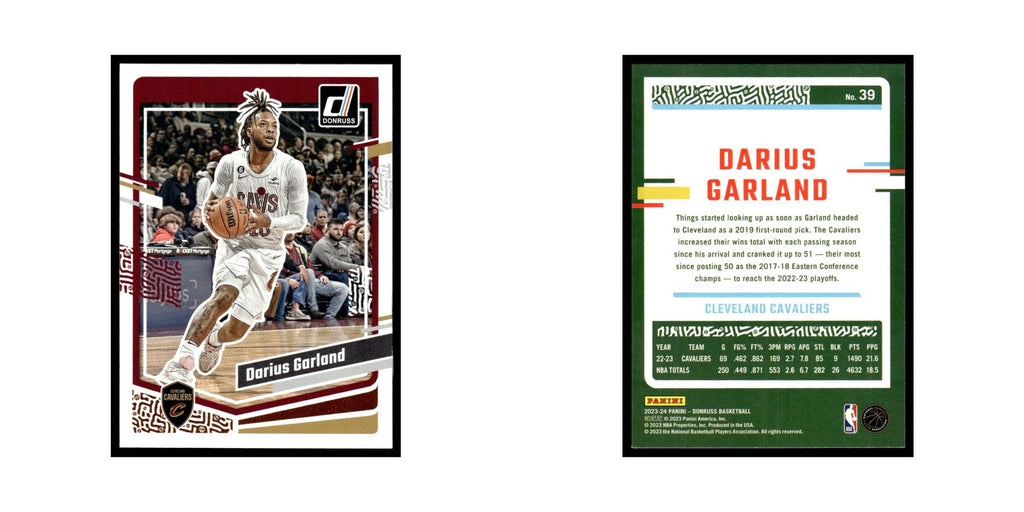 Darius Garland 2023 Donruss #39 Cleveland Cavaliers Basketball Card NM